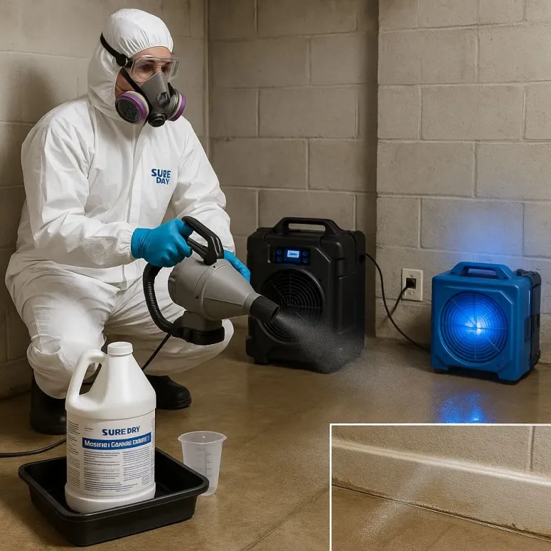 Sanitization and Odor Removal process in The Hills, TX