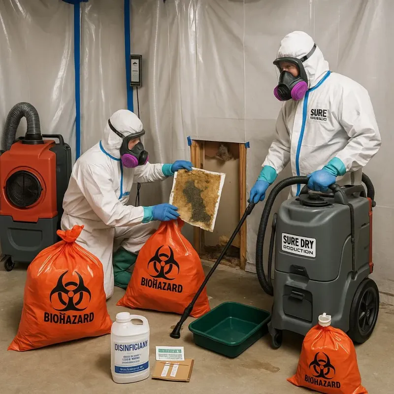 Contaminated Water Handling Protocols process in The Hills, TX