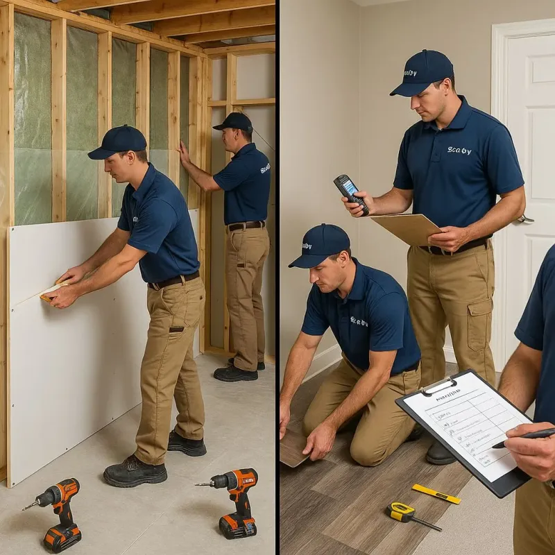 Repairs and Reconstruction process in The Hills, TX